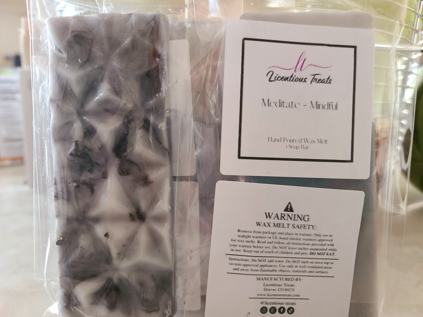 Luxury Wax Melts Calming Fragrance Air Freshener Wax Warmer Melts Home Fragrance Scented Wax Melts Meditate