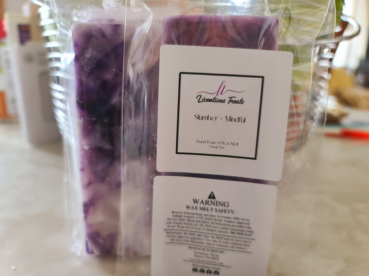 Luxury Wax Melts Lavender Fragrance Air Freshener Vanilla Wax Melts Wax Warmer Melts Home Fragrance Scented Wax Melts Slumber