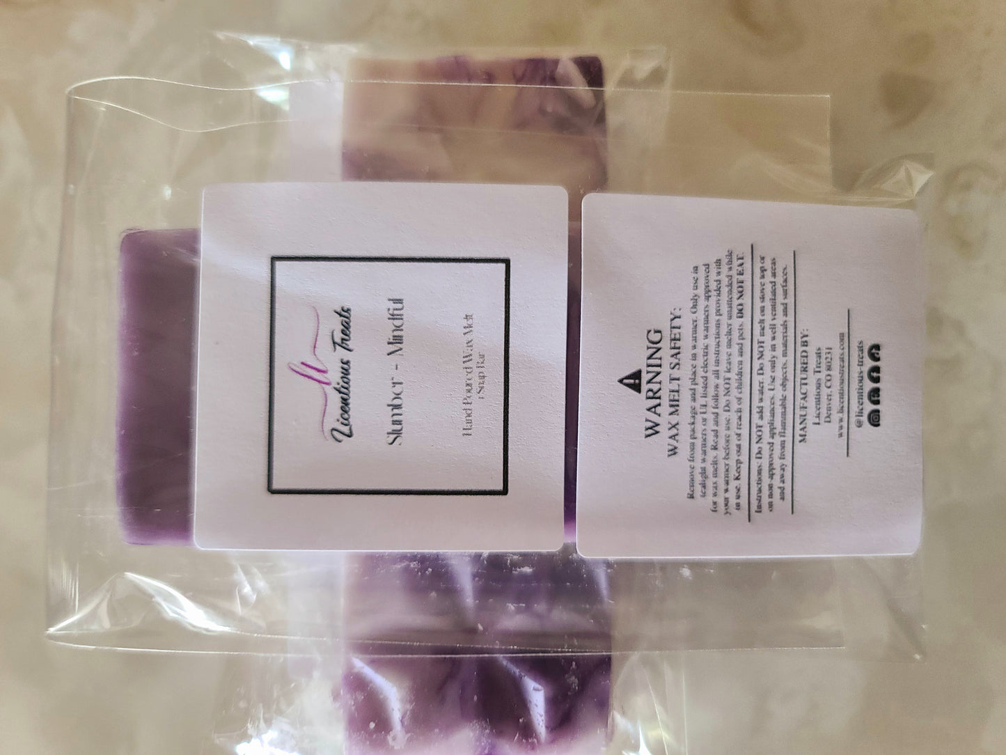 Luxury Wax Melts Lavender Fragrance Air Freshener Vanilla Wax Melts Wax Warmer Melts Home Fragrance Scented Wax Melts Slumber