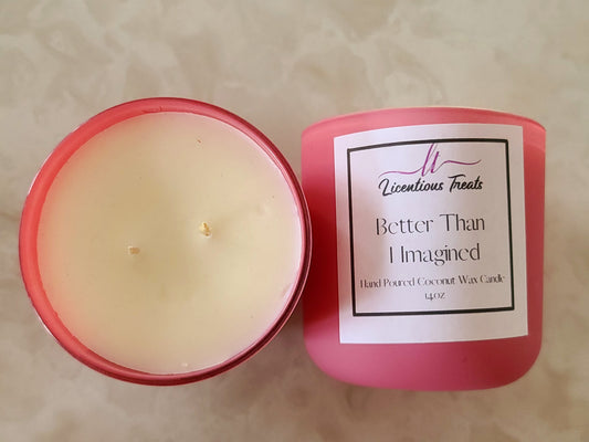 Luxury Scented Candle Coconut Wax Citrus Candle Fruit Scented Home Fragrance Candle - Better Than I Imagined 14oz