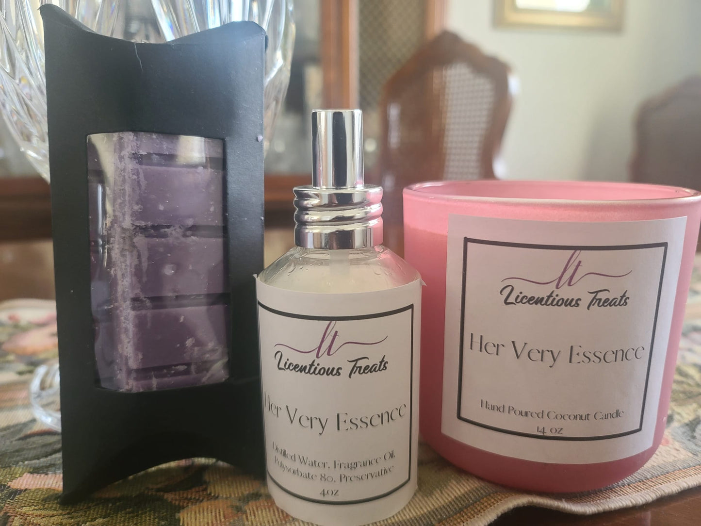 Luxury Scented Candle Orchid Candle Coconut Wax Candle Jasmine Aroma Candle - Her Very Essence 14oz