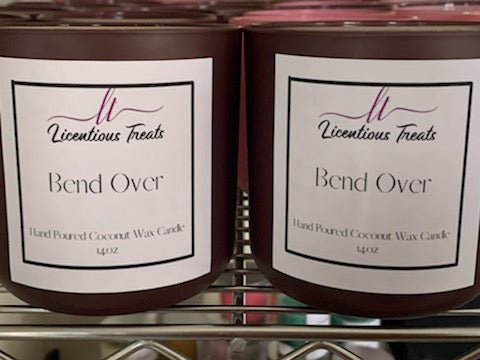 Candles - Bend Over 14oz - Licentious TreatsCandles - Bend Over 14oz
