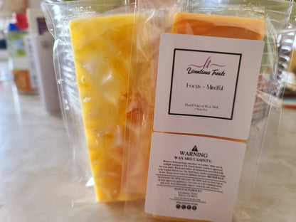Luxury Wax Melts Fruit Fragrance Air Freshener Citrus Wax Melts Wax Warmer Melts Home Fragrance Scented Wax Melts Mindful Focus