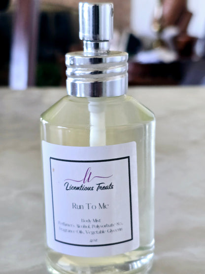 Luxury Body Mist Fine Fragrance Versatile Body Mist Feminine Fragrance Scented Body Spray Run To Me Body Mist