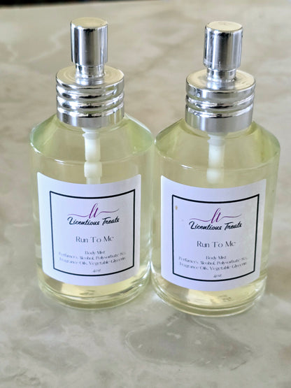 Luxury Body Mist Fine Fragrance Versatile Body Mist Feminine Fragrance Scented Body Spray Run To Me Body Mist