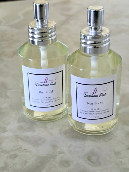 Luxury Body Mist Fine Fragrance Versatile Body Mist Feminine Fragrance Scented Body Spray Run To Me Body Mist