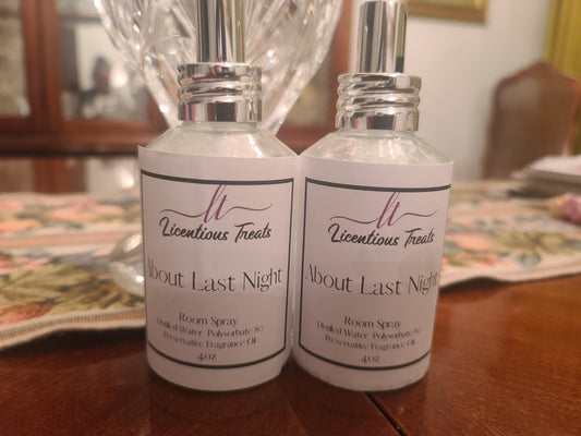 Room Spray - About Last Nite - Licentious TreatsRoom Spray - About Last Nite
